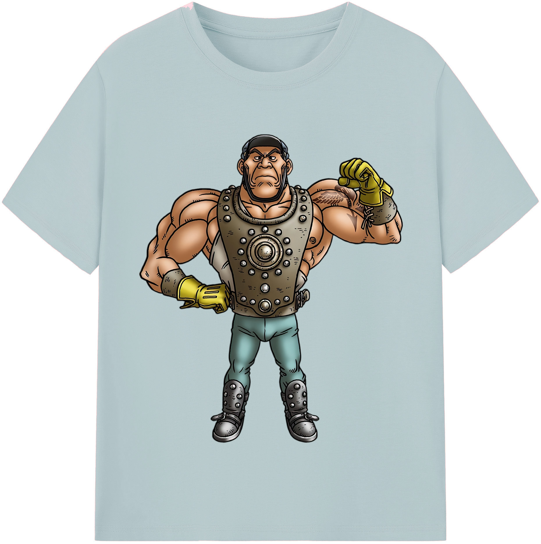 （画像用） ドラゴンクエスト Doragon Kuesuto Dragon Quest 綿100％半袖Tシャツ（フロントプリント）